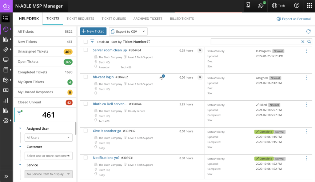 This is a copy of helpdesk ticket system from an Administrators Point of View.